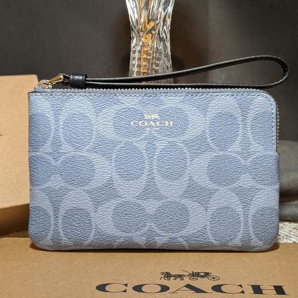 Coach Handbags - Coach Wristlet in Blue